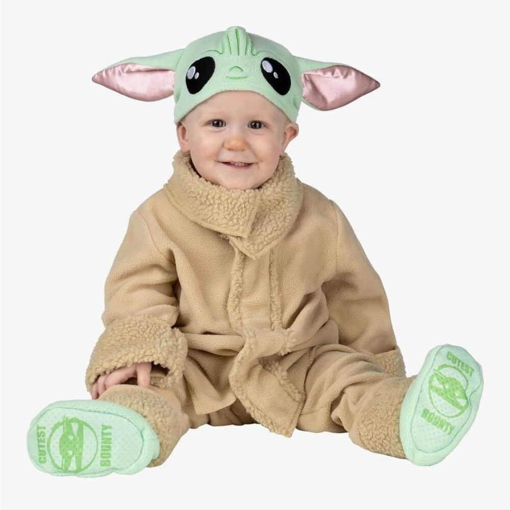 Jazwares Star Wars Grogu Infant Deluxe Halloween Costume 6-12 Months